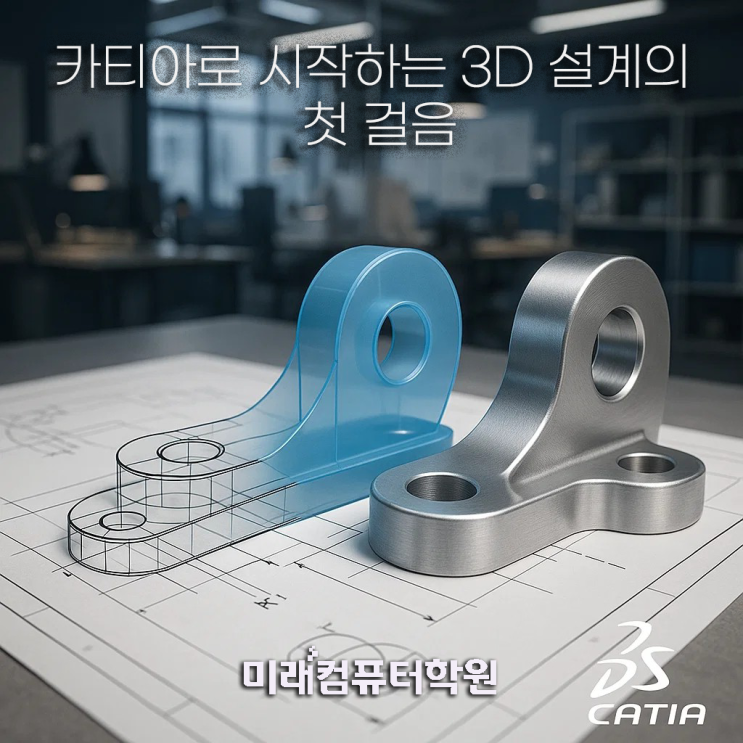  부산캐드학원-퇴근 후 카티아 배우기! 3D모델링 실무 완성하는 야간 국비지원 과정