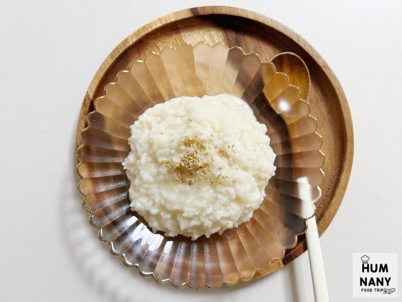 햇반 흰죽 끓이는법 밥으로 흰죽만들기