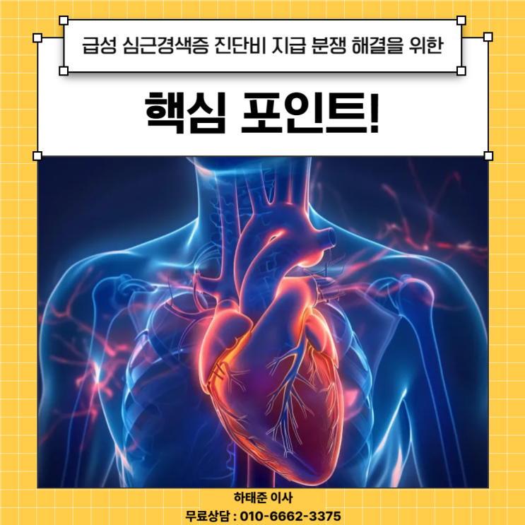  급성 심근경색증 진단비 지급 분쟁 해결을 위한 핵심 포인트!