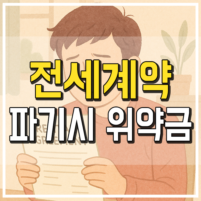  전세계약 파기 시 위약금과 정당한 해지 사유