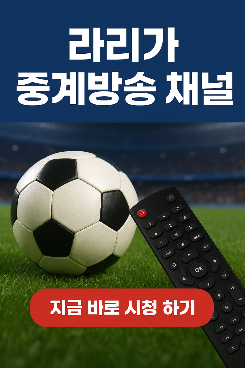 라리가 중계 ott 실시간 중계 채널 시청 방법