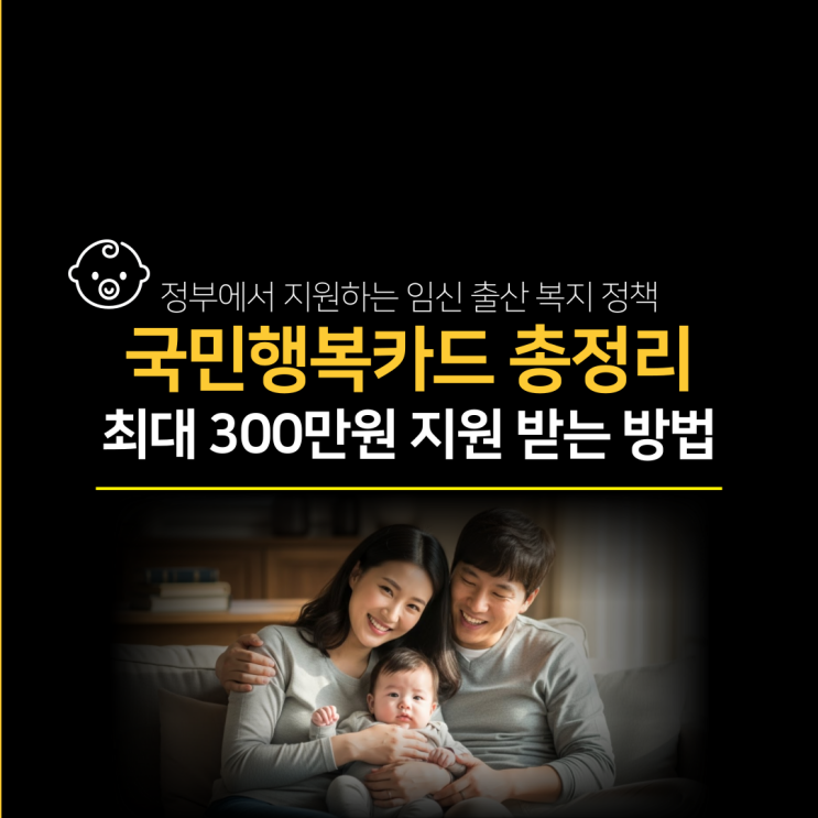  국민행복카드 총정리 | 최대 300만 원 지원받는 방법