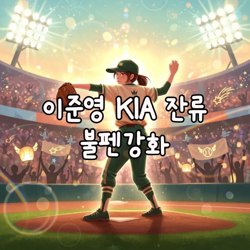 이준영, KIA 3년 최대 12억 계약! 좌완투수 잔류로 불펜강화까지