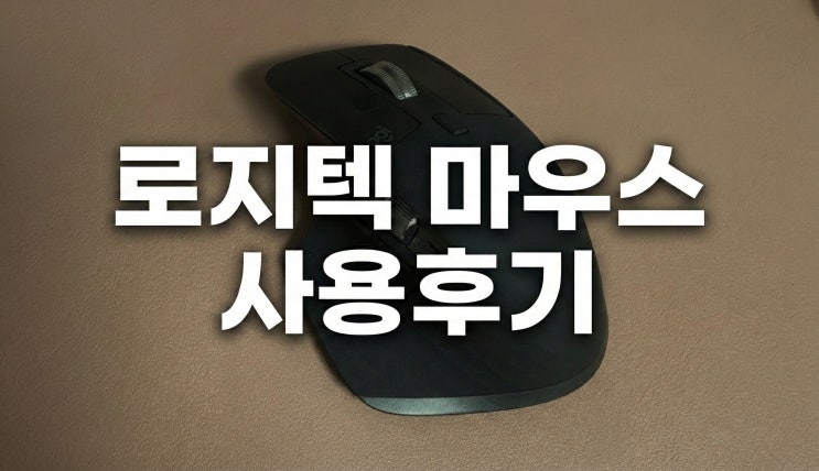  로지텍 마우스 워킹맘의 사용 후기 MX Master 3