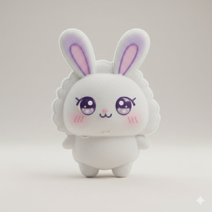  우리 브랜드를 대표하는 플러피 토끼 친구