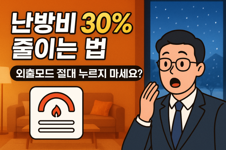  겨울철 난방비 30% 줄이는 보일러 설정법