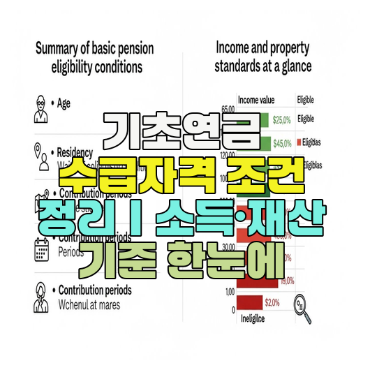  기초연금 수급자격 조건 정리｜소득·재산 기준 한눈에