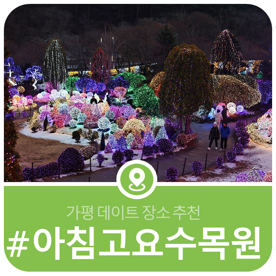 가평 데이트 장소 추천 아침고요수목원 별빛축제 야간개장 오색별빛 정원전