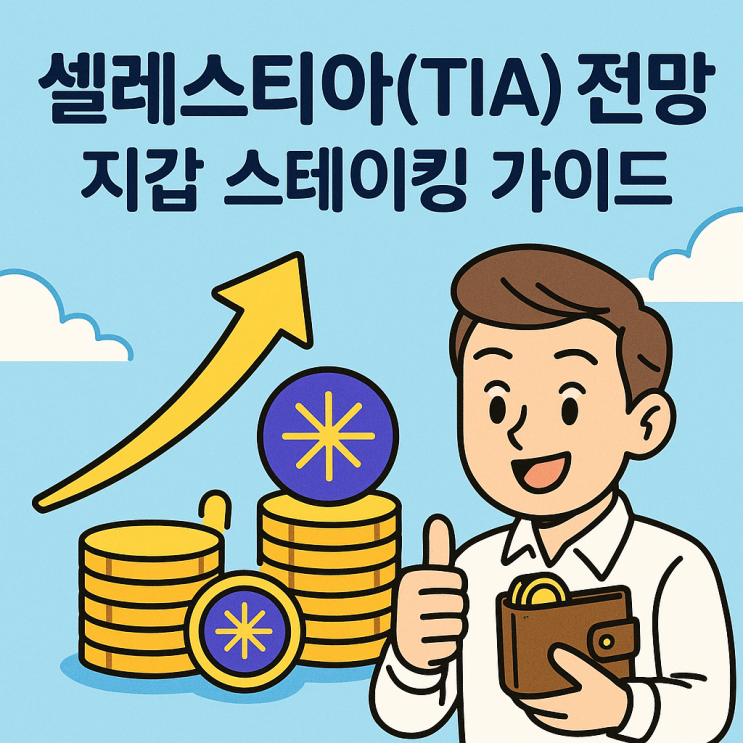  셀레스티아(TIA) 전망, 에어드랍의 황금 삽이라 불리는 이유와 지갑 스테이킹 가이드 (최소 수량)