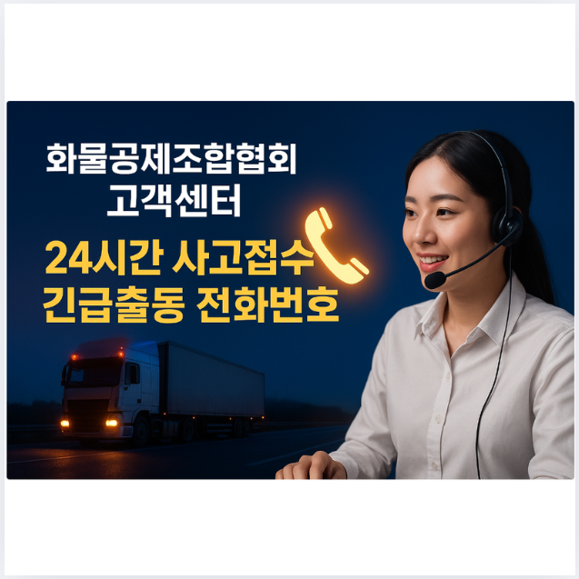 화물공제조합협회 고객센터 24시간 사고접수 긴급출동 전화번호