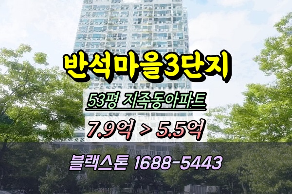  반석마을3단지 경매 53평 지족동아파트
