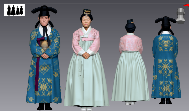 생생한 풀컬러 피규어로 다시 태어난, 빛바랜 흑백사진