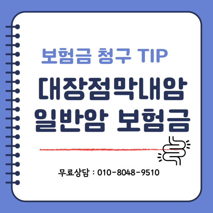  대장점막내암 일반암 보험금 청구 TIP