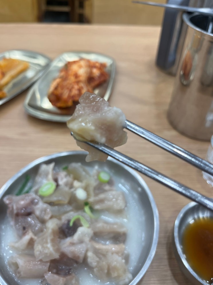  [뚱이보감1] 무릎이 아플 때, 도가니탕. (강촌설렁탕 도가니탕을 도가니수육처럼 즐기기)