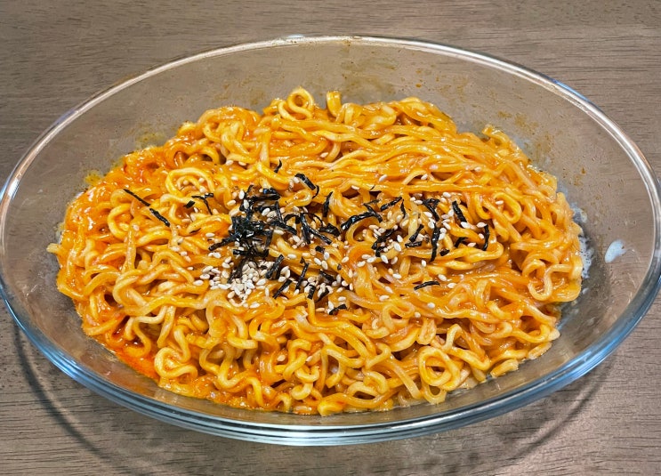  불닭볶음면 치즈 레시피 전자렌지