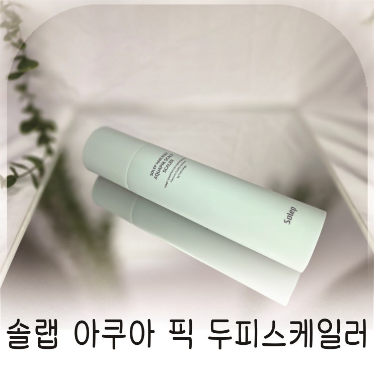  두피스케일링 이렇게 시원한 건 처음, 솔랩 아쿠아 픽 두피스케일러