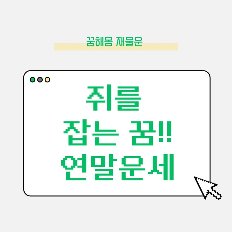 쥐를 잡는 꿈 재물꿈 근심걱정 길흉을 가르는 디테일한 분석 연말운세