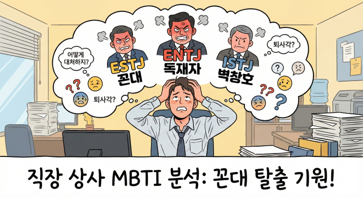 [MBTI] "퇴사 마렵다..." 최악의 꼰대 상사 MBTI 순위 TOP 5 & 생존 대처법