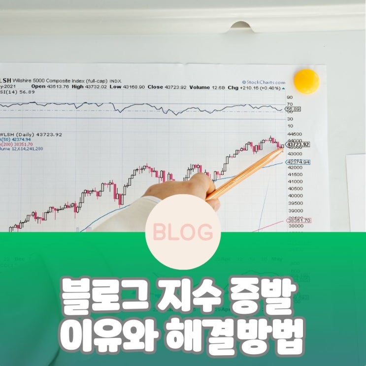  블로그 지수 증발 이유와 해결 방법 정리