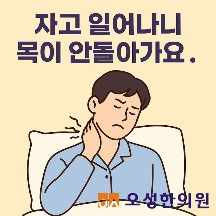  자고 일어나니 목 통증,파주 봉일천 오성 한의원