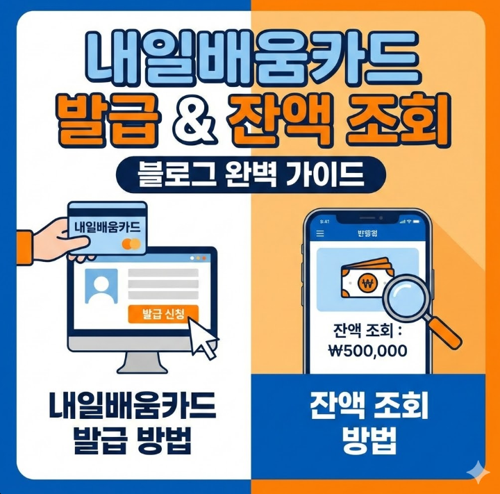 2025 정부지원 ] 내일배움카드 발급받는 법 및 잔액 조회방법