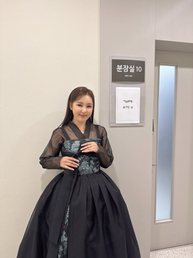  트로트 여왕 송가인, 가요무대 한복 자태 뽐내며 우아한 비주얼 근황 전해