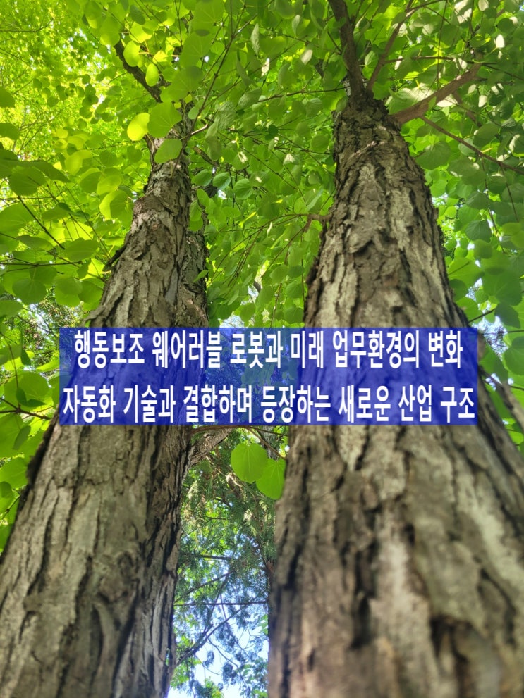 행동보조 웨어러블 로봇과 미래 업무환경의 변화, 자동화 기술과 결합하며 등장하는 새로운 산업 구조