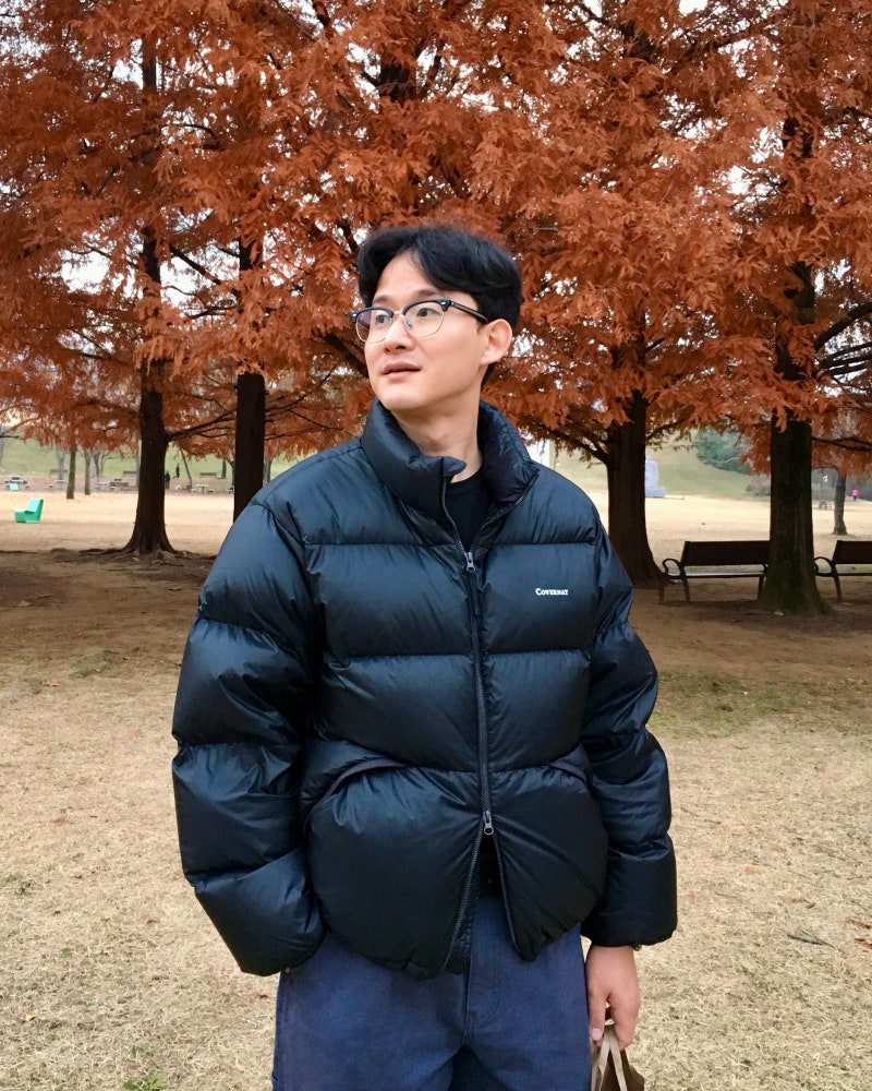 커버낫 추영우 패딩 검정색 버전 퍼텍스 숏 푸퍼