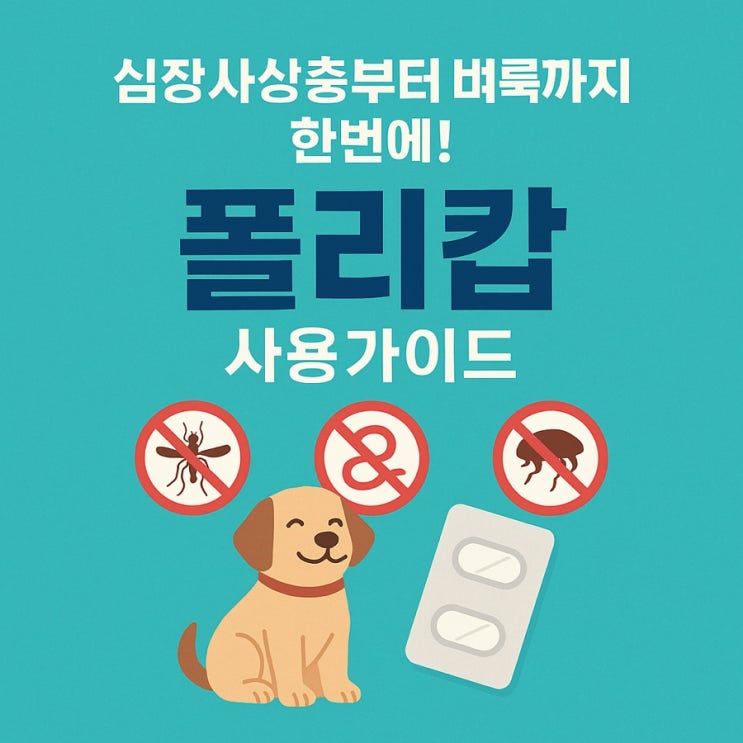  심장사상충부터 벼룩까지 한 번에! 셀라멕틴 ‘폴리캅’ 사용 가이드