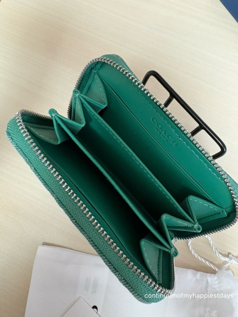 제품 후기] 코치 퀼팅 코인지갑 (Coach Quilted Coin Wallet) 💚 : 네이버 블로그