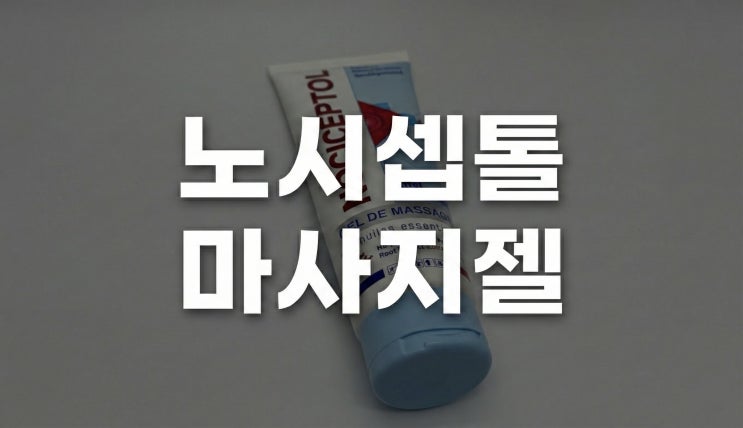  노시셉톨 마사지젤 손목 사용후기