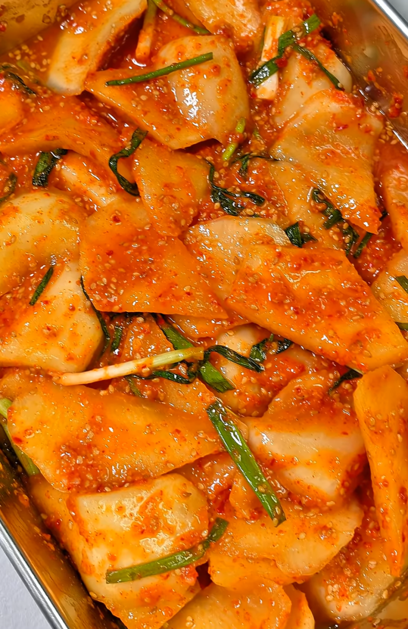 석박지 맛있게 담는방법 섞박지 레시피 무우깍두기