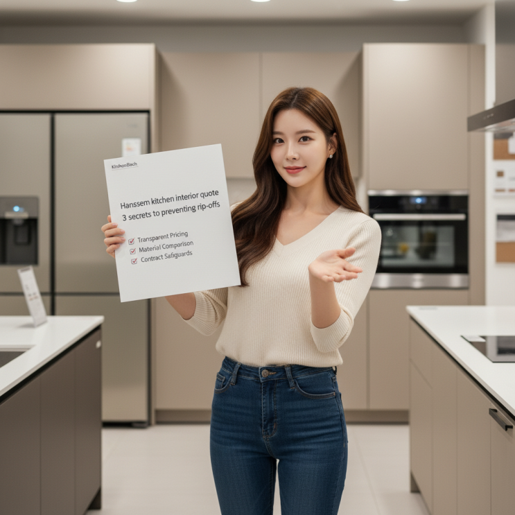  한샘 주방 인테리어 견적, 호갱 방지 3가지 비법