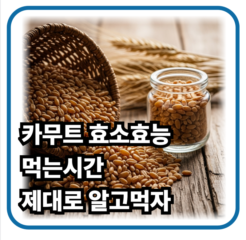 카무트효소 효능, 7일만에 장이 달라진다고? 진짜 후기 공개(+먹는시간)