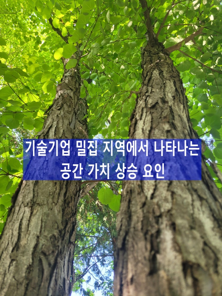  기술기업 밀집 지역에서 나타나는 공간 가치 상승 요인, 중소기업전략기술로드맵