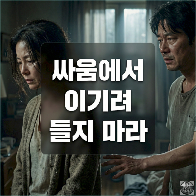  싸우는 게 문제가 아닙니다. 화해하는 법을 모르는 게 문제입니다.