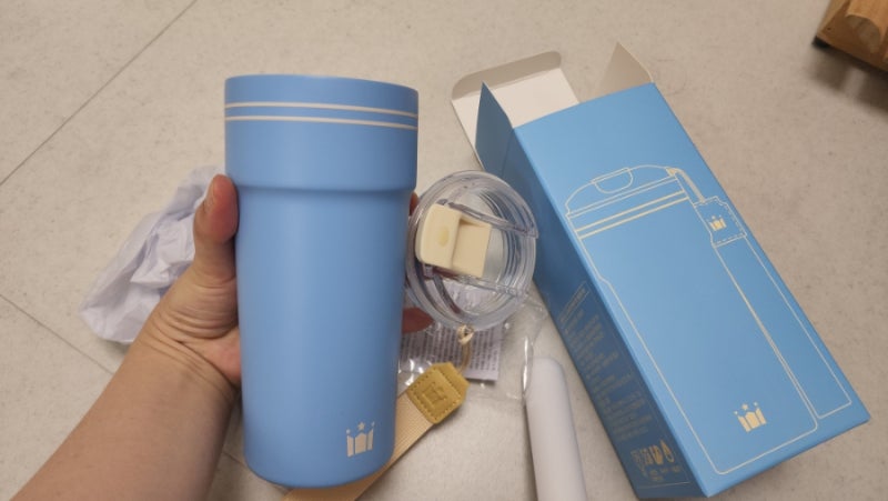 도자기 세라믹 텀블러 | 할리스 퓨어 세라믹 텀블러 (락앤락)
