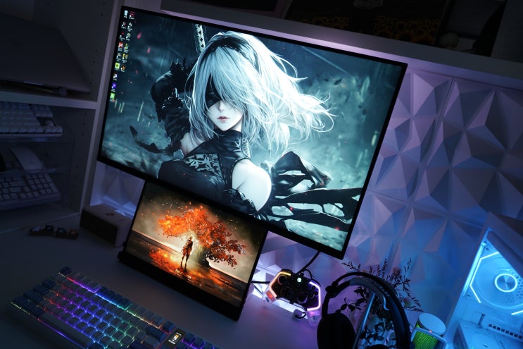  내 책상이 달라졌다! 나노리프 4D로 완성한 RGB 인테리어