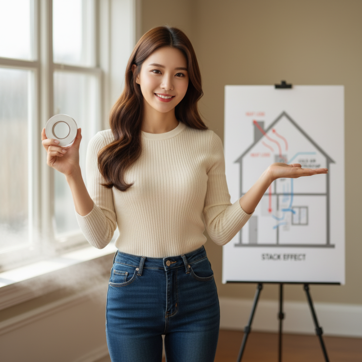  겨울철 우풍차단, 9천원으로 난방비 10만원 절약!