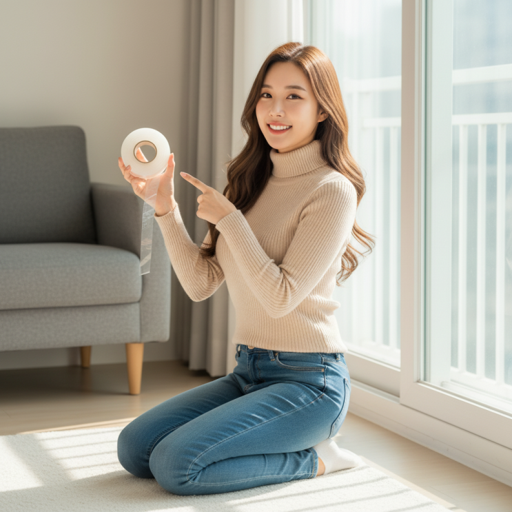  겨울철 우풍차단 문풍지, 내돈내산 100% 효과 리얼 후기