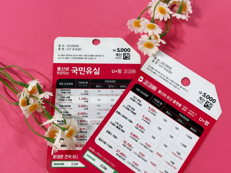  다이소 선불폰 유심칩 개통 과정 이렇게 진행하세요