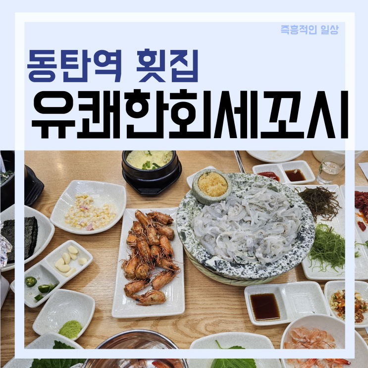  유쾌한세꼬시 동탄역 횟집 동탄2 술집 술안주 맛집