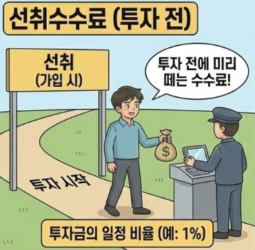 펀드<b>수수료</b> 종류 <b>선취</b> 후취 환매 보수 비용  뜻 비율