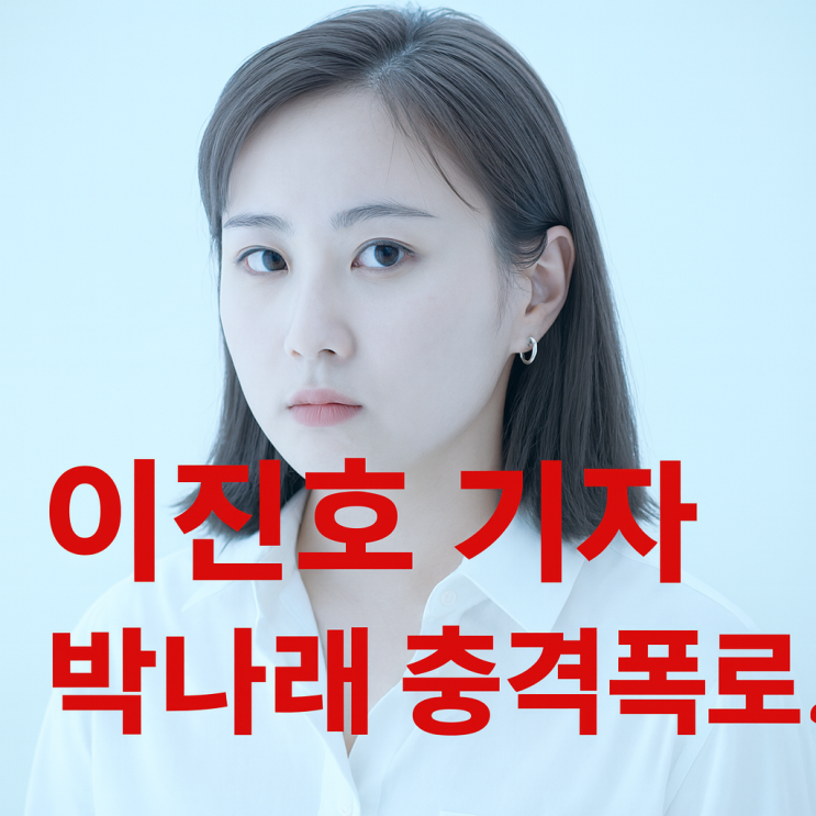  이진호기자 박나래 충격폭로 파장