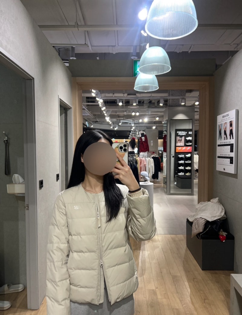 소비일기(뉴발란스 액티브라이트다운 화이트, 패딩조끼 실착 후기)