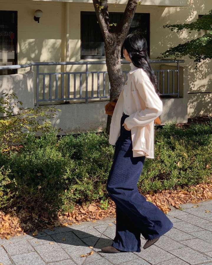  겨울 데일리룩 필수템｜기모 베이직 카라 셔츠로 따뜻하고 편안하게