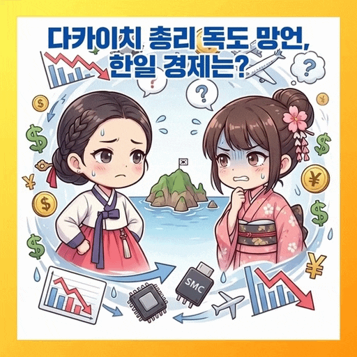  다카이치 일본 총리 독도 망언, 한일 경제에 미칠 파장은?