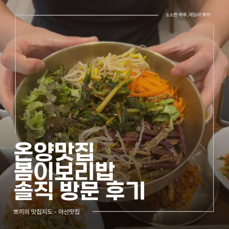 온양맛집 봄이보리밥 솔직 방문 후기