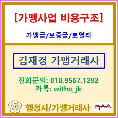  가맹사업 비용구조의 모든 것 | 가맹금·보증금·로열티 구조(서울/인천/경기 가맹거래사 상담)