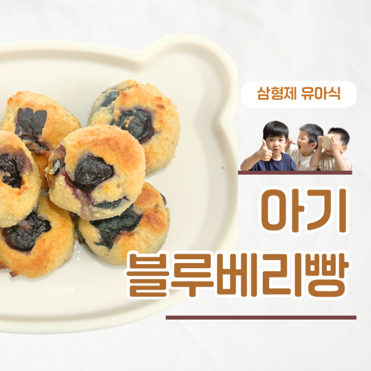  한손에 딱 노계란간식 두돌아기 블루베리빵